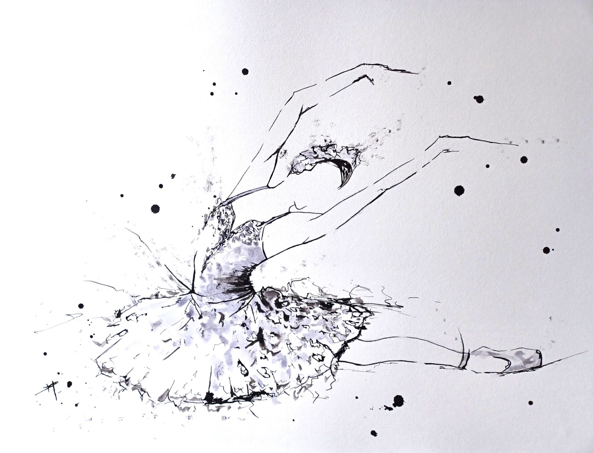 Encre de chine sur papier aquarelle 50X65 cm