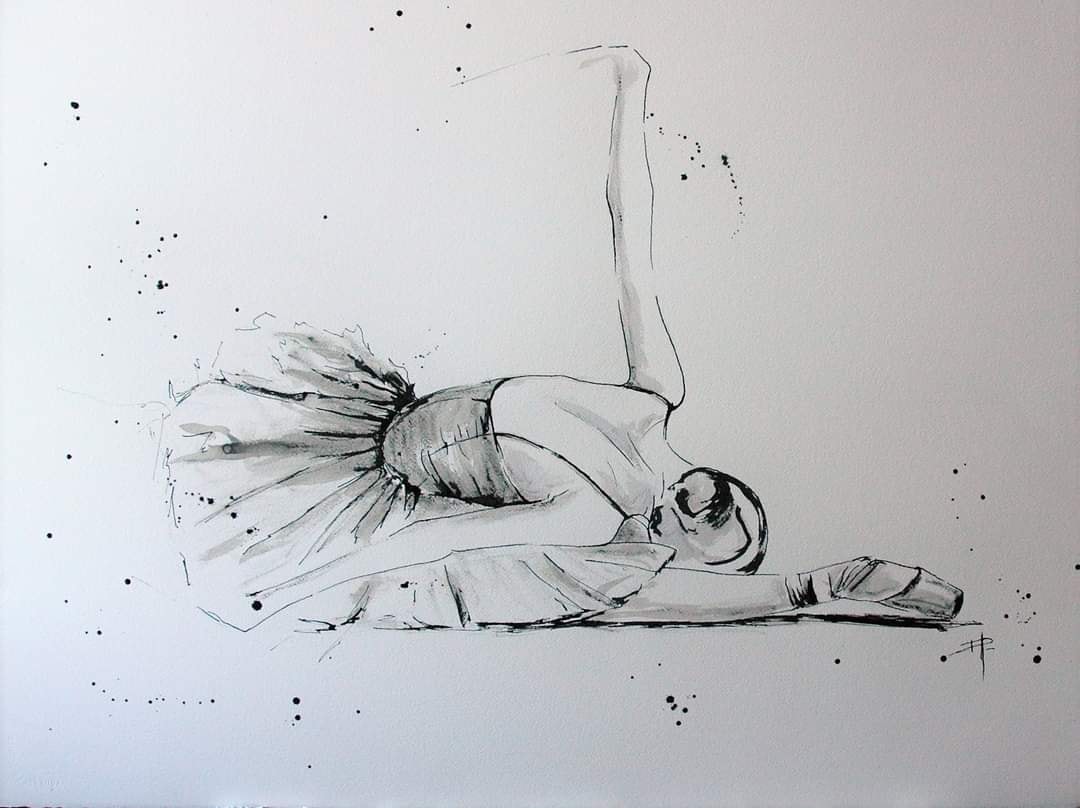 Encre de chine sur papier aquarelle 50X65 cm  VENDU