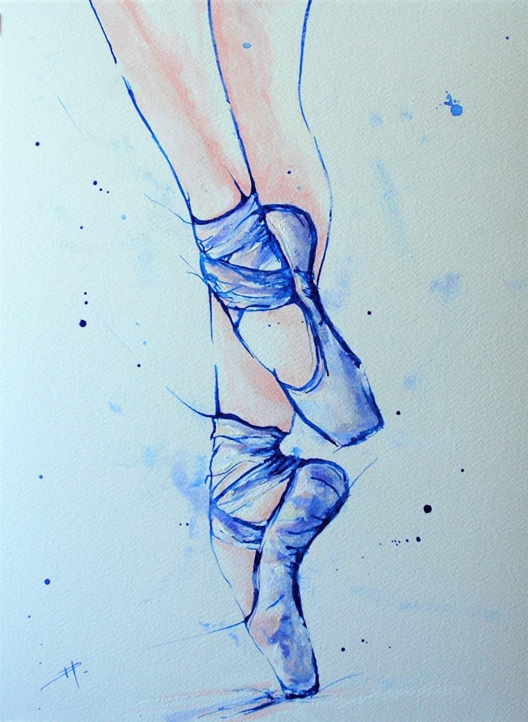 Encre sur papier aquarelle A4  VENDU