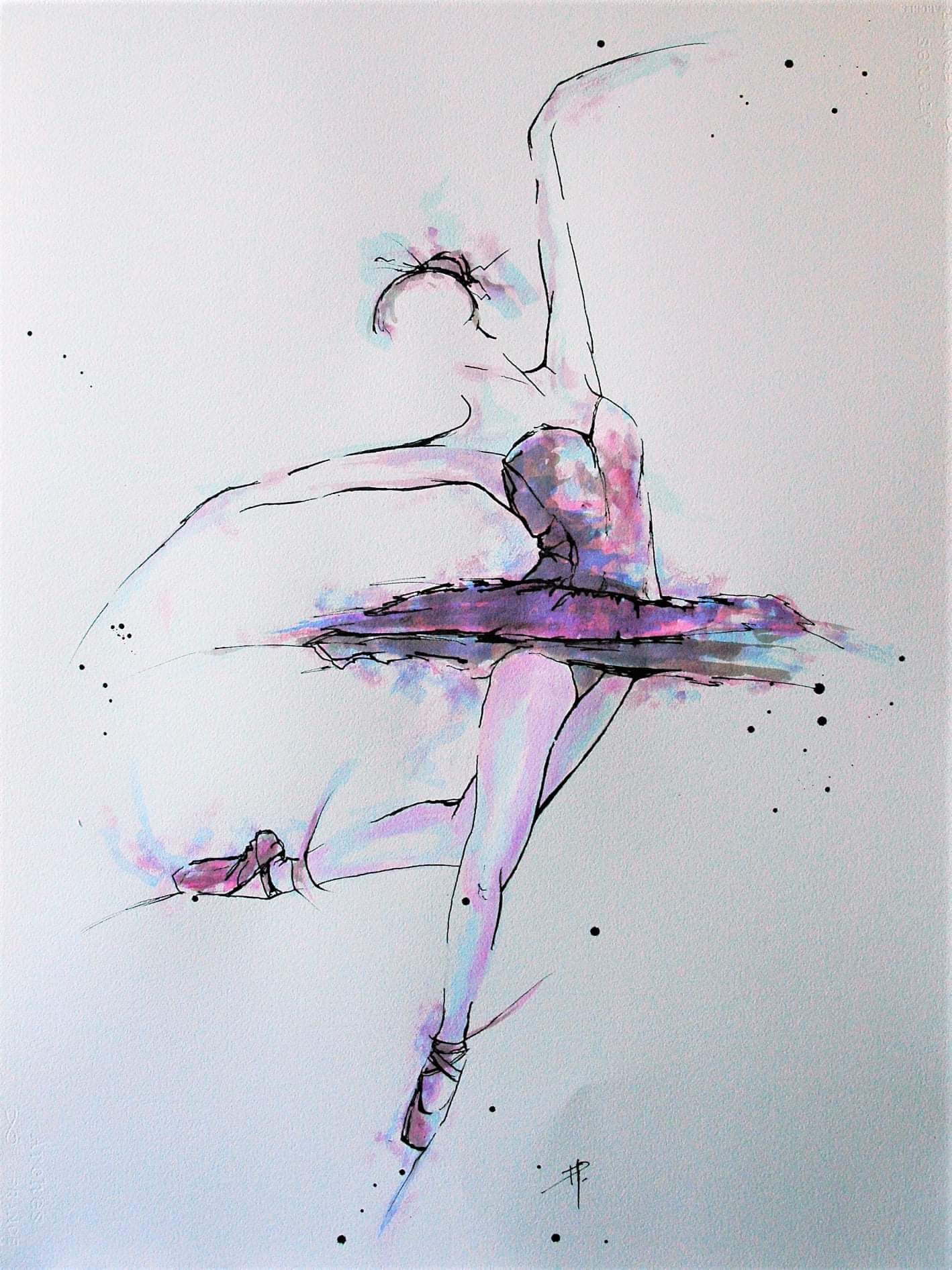 Encre sur papier aquarelle 65x50 cm  VENDU