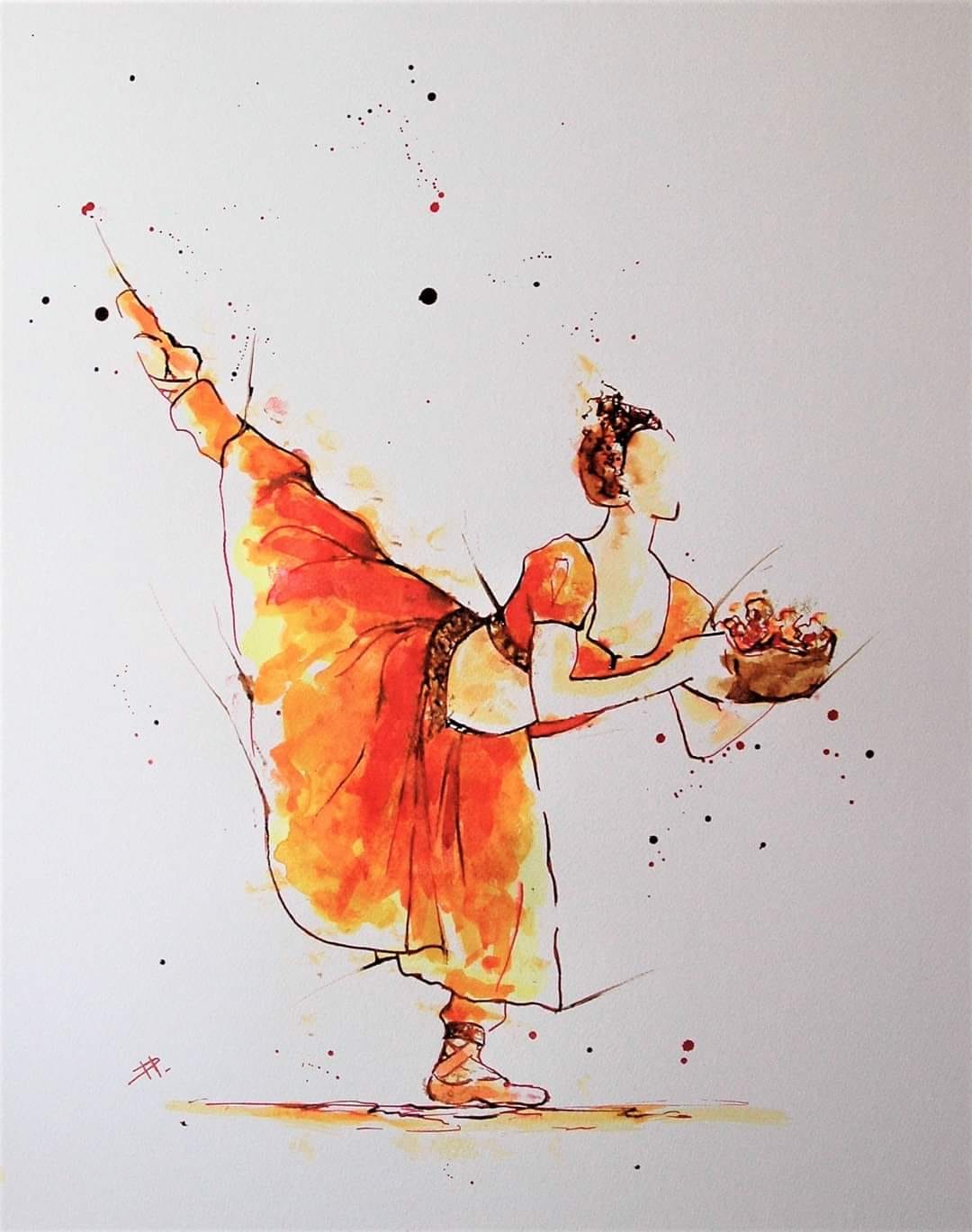 Encre sur papier aquarelle 65x50 cm  VENDU