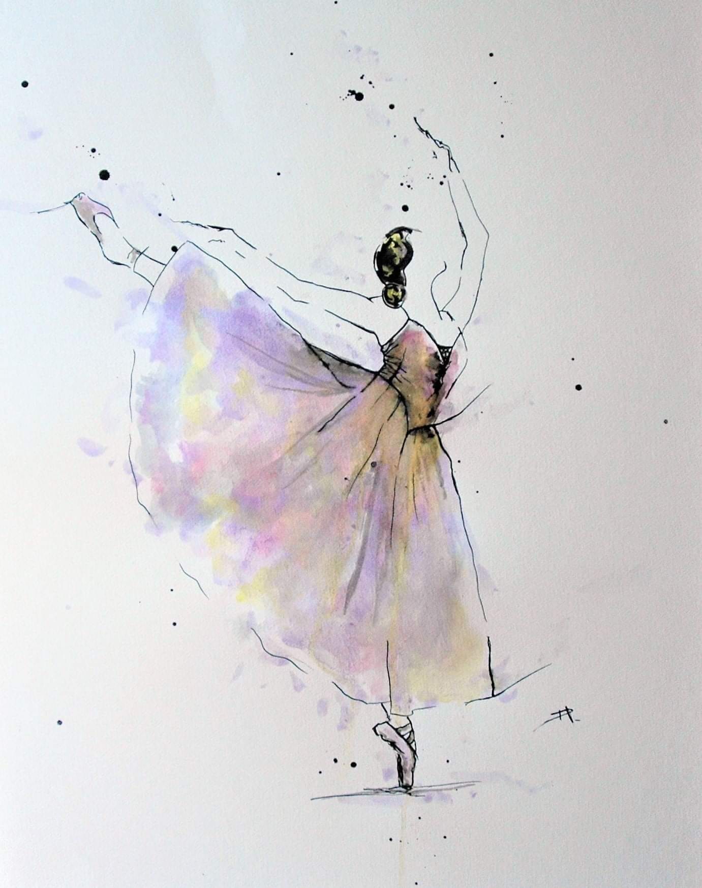 Encre sur papier aquarelle 65x50 cm  VENDU