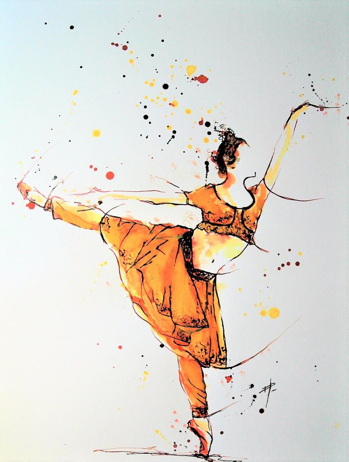 Encre sur papier aquarelle 65x50 cm  VENDU