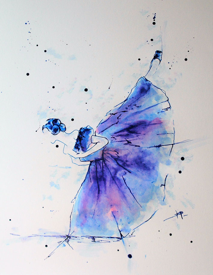 Encre sur papier aquarelle 65x50 cm  VENDU