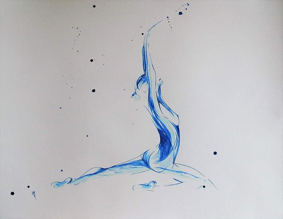 Encre sur papier aquarelle 65x50 cm