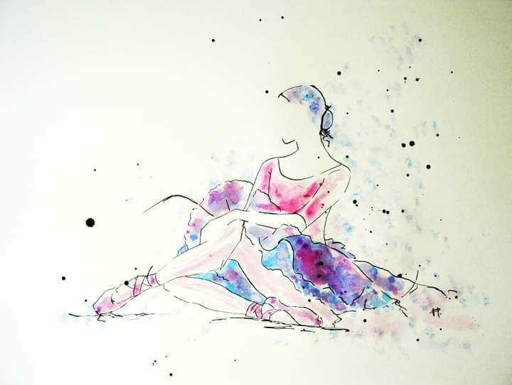 Encre sur papier aquarelle 65x50 cm  VENDU