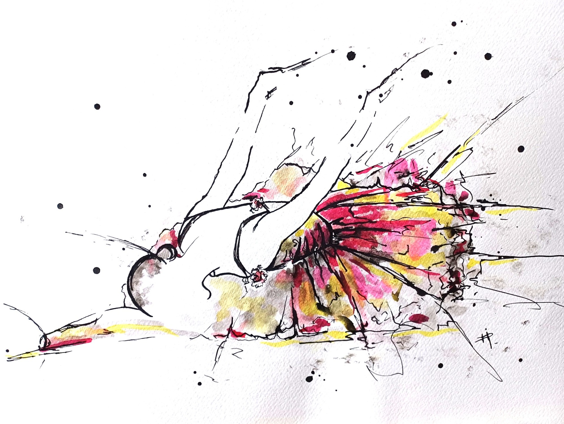 Encre sur papier 36x48 cm